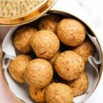 pinterest image for tilgud laddu