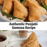 photo collage pinterest pin for punjabi samosa