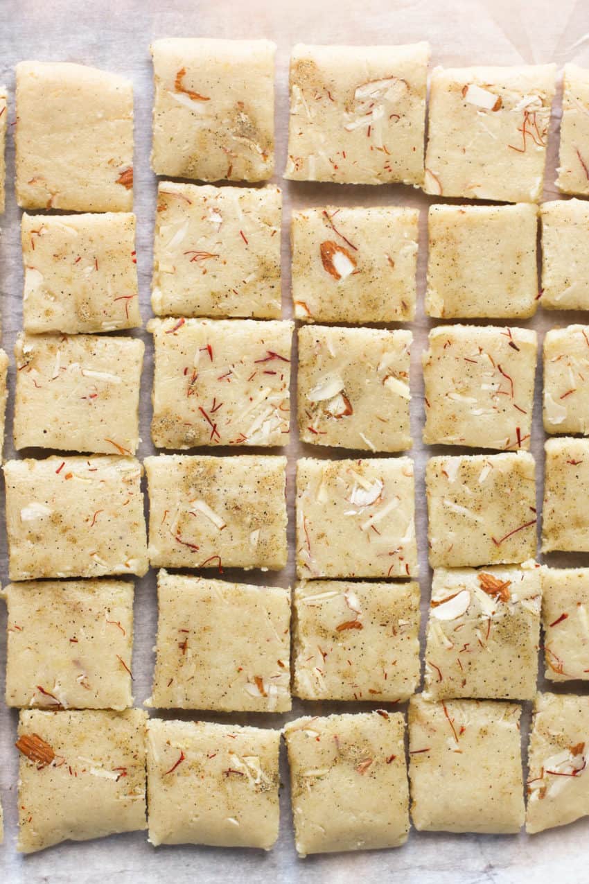 badam burfi squares
