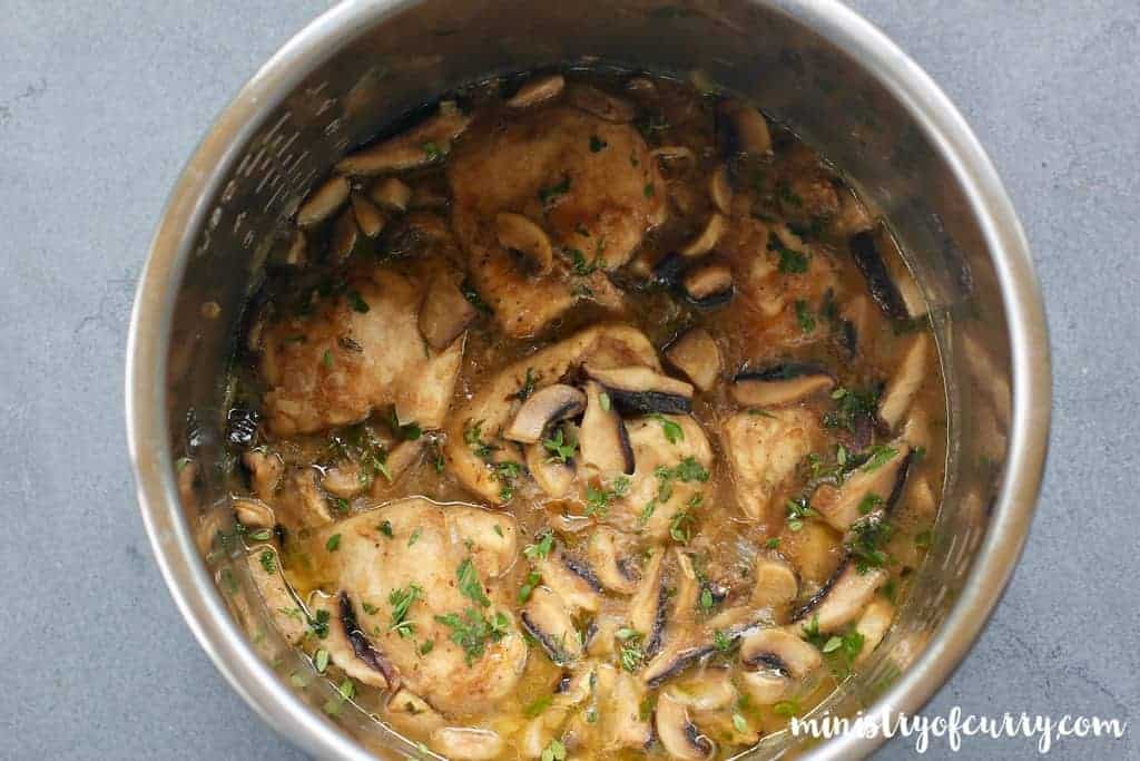 Chicken Marsala in the Instant Pot