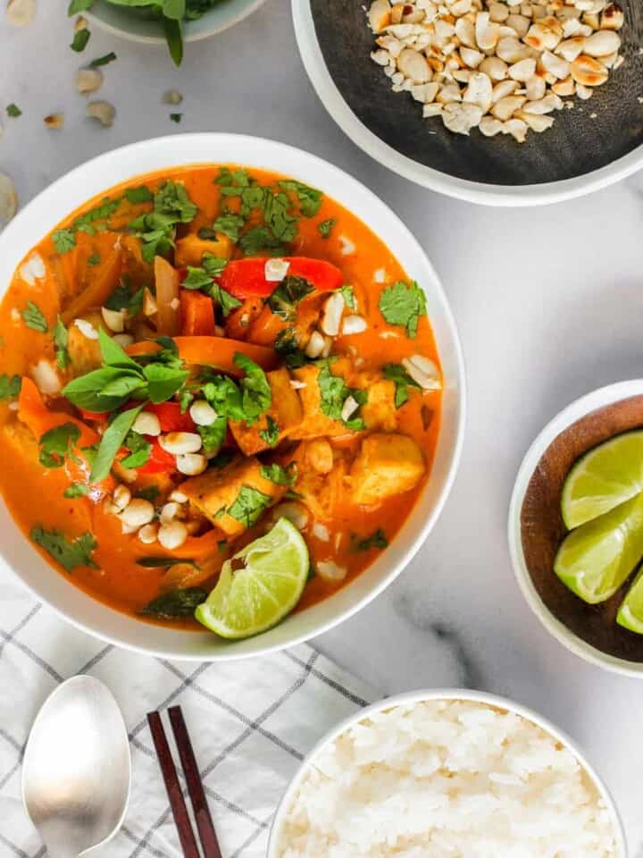 Thai Panang Curry with Rice