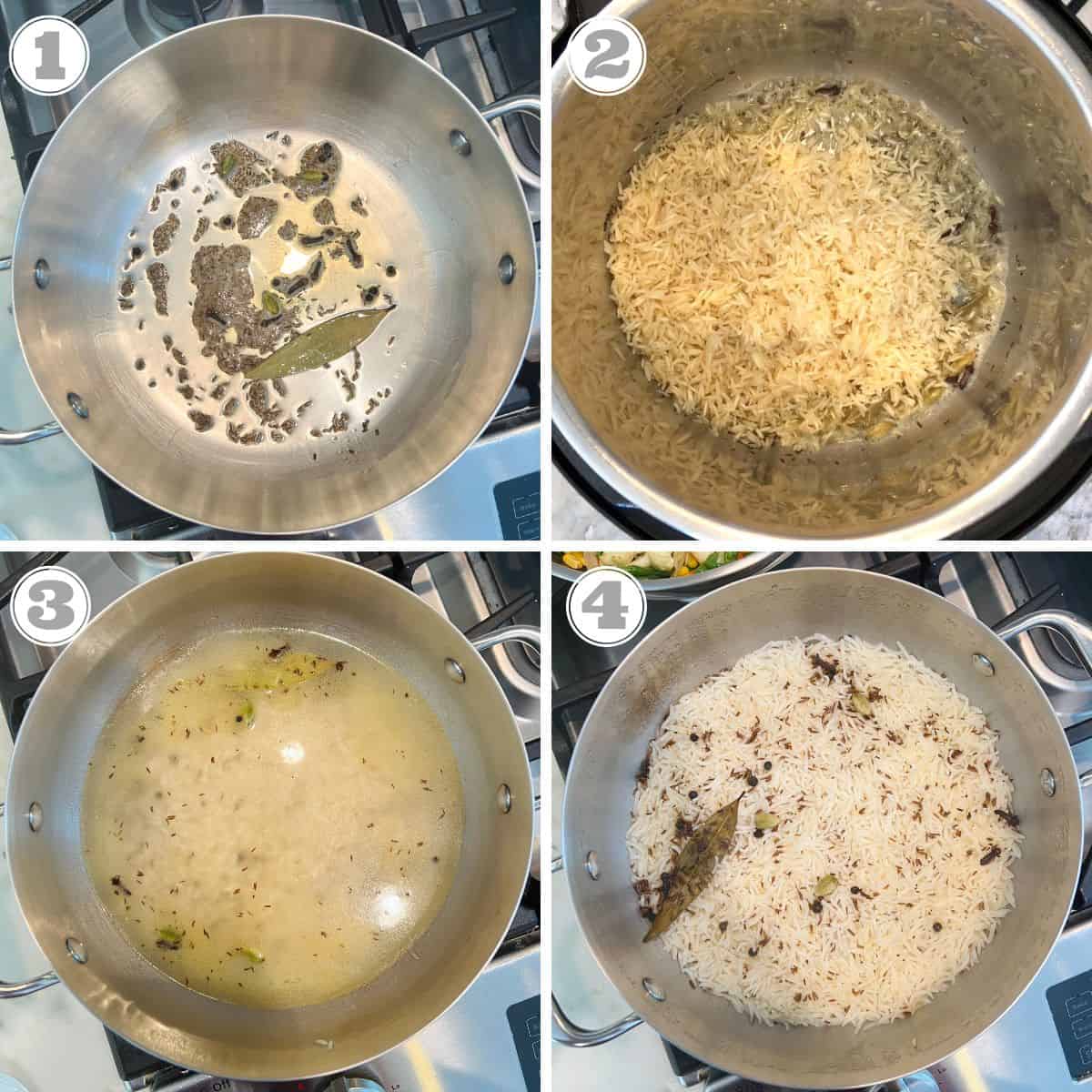 How to cook rice for pulao